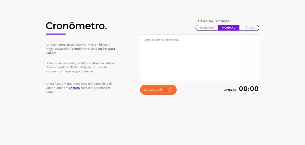 Cronômetro de Palavras